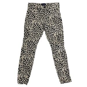 The Children's Place Girl's Leopard Print Adjustable Waist Skinny Jeans Sz 12